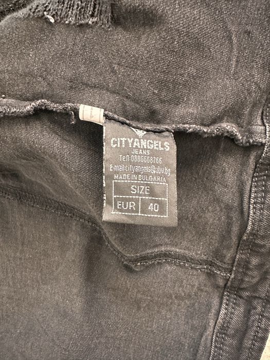 Черно късо женско дънково яке