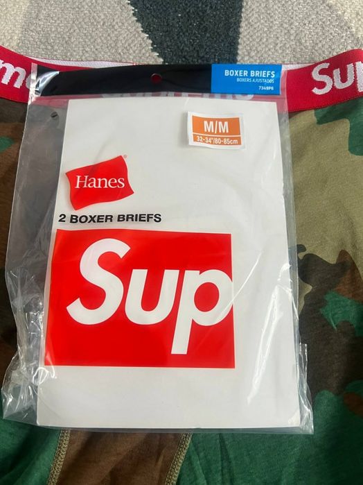 Boxeri Supreme camuflaj verde, cu bandă roșie, mărimea M, noi în ambalaj