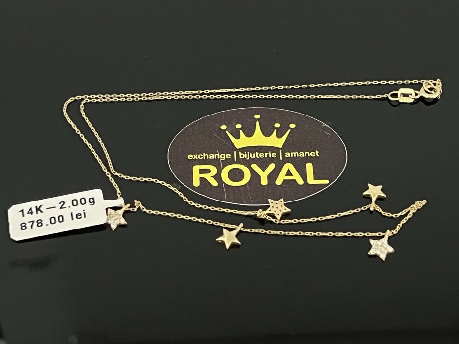 Bijuteria Royal CB : Lant stelute aur 14k 585   2,00 gr