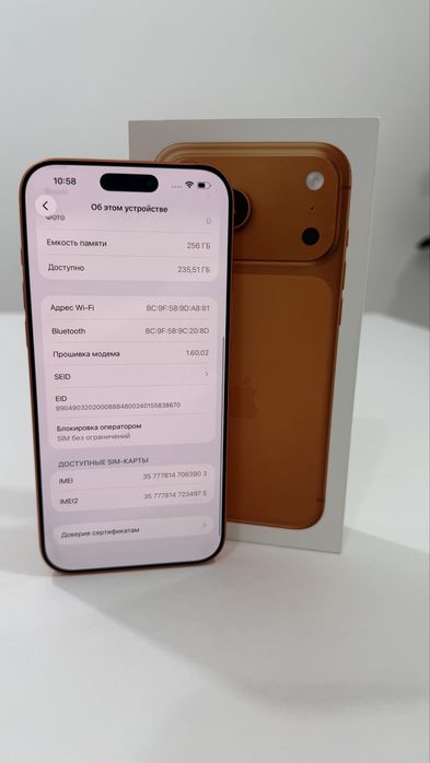 iPhone 17 Pro Max, 256 gb