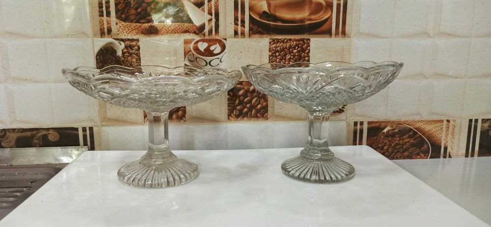 Хрустальные вазы. Производство Чехословакия, времён СССР,