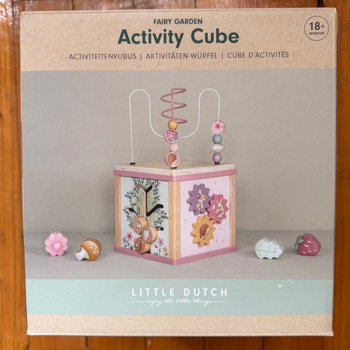 Дървен активен куб little Dutch