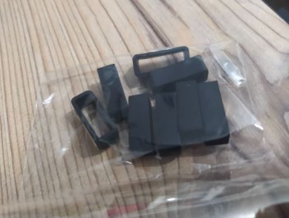 Set 4 gaici silicon ptr curele ceas 22 mm