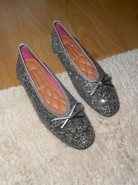 Продам балетки блестящие