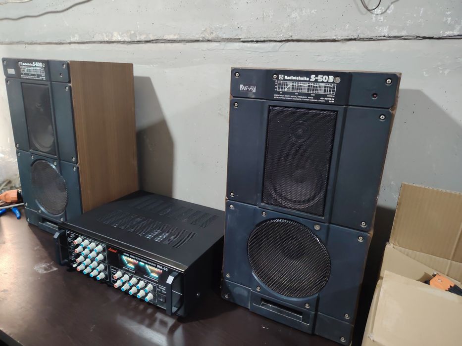 Radiotexnika S-50B с усилителем
