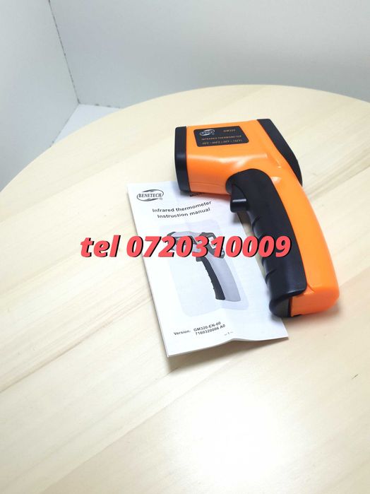 Instrument Masurare Temperatura Infrarosu Industrial Pentru Utilizare Profesionala -50 +380C Uni Galben / Negru Cu Specificatii Conform Titlului