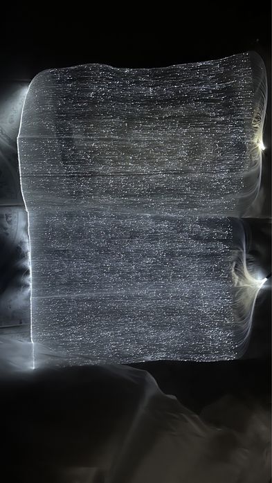 Vand material/tesatura alba rochie mireasa cu fibra optica LumiGram