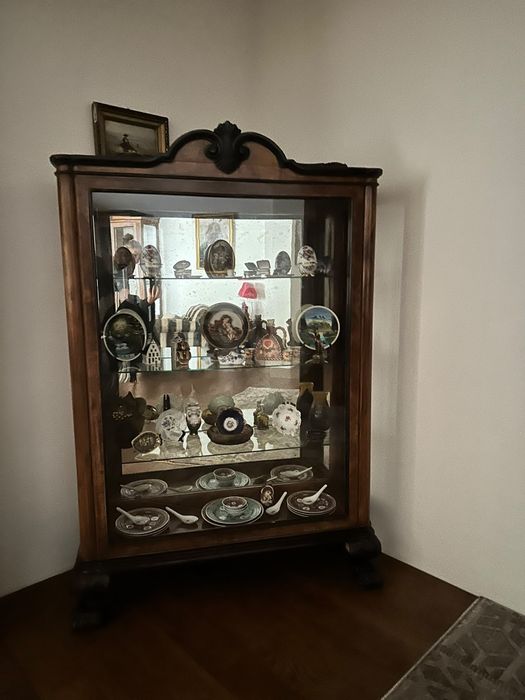 Set canapea și 2 fotolii stil Baroc/Rococo/Louise XV influente + Vitrina