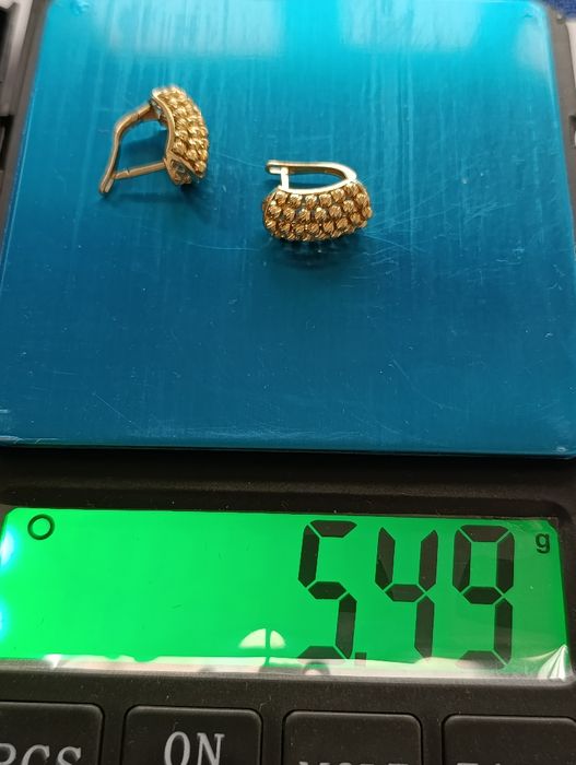 Золотые серьги, изделия  Турция , проба 585,вес 5,49