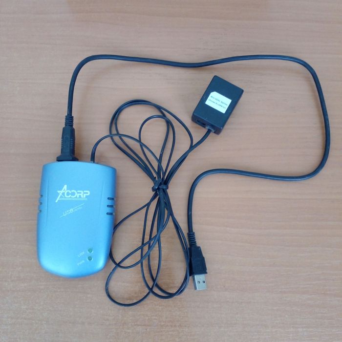 Модем ACORP USB ADSL,  сплиттер в комплекте