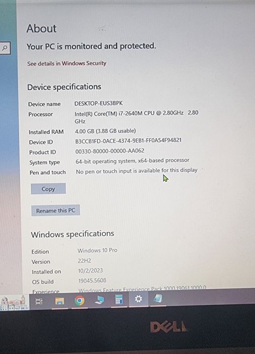 Laptop Dell e6320