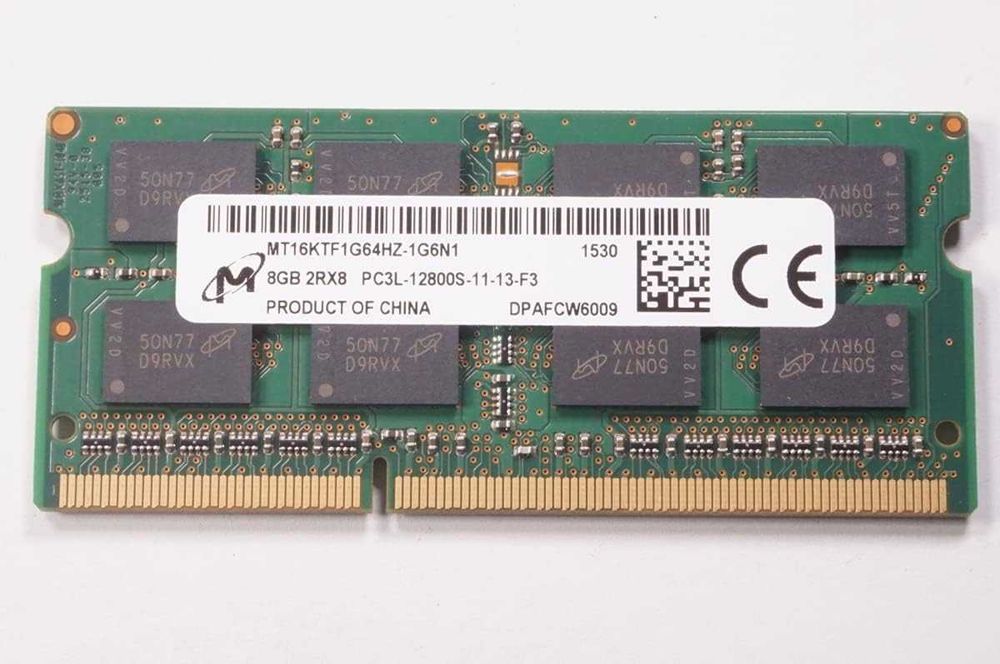 Memorie Laptop Micron 8GB 1600 Mhz PC3L 1.35V MT16KTF1G64HZ