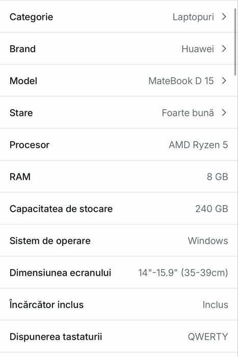 Laptop MateBook D16