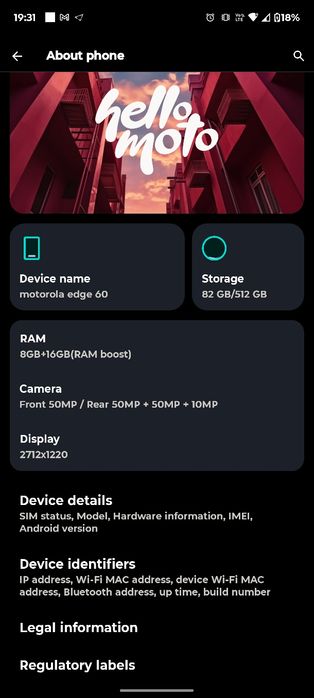 Motorola Edge60 512Gb