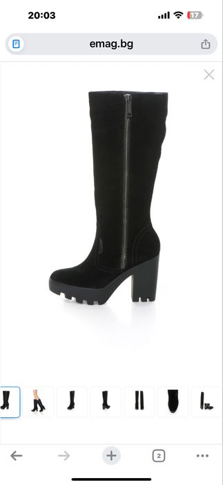 велурени ботуши calvin klein