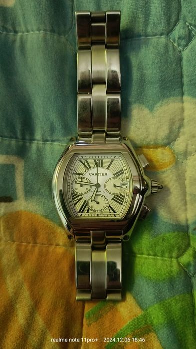 Мужской наручные часы. Оригинал. Cartier Roadster .