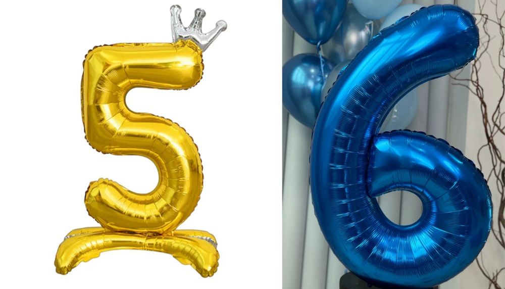 Шар цифра 4, 5, 6
