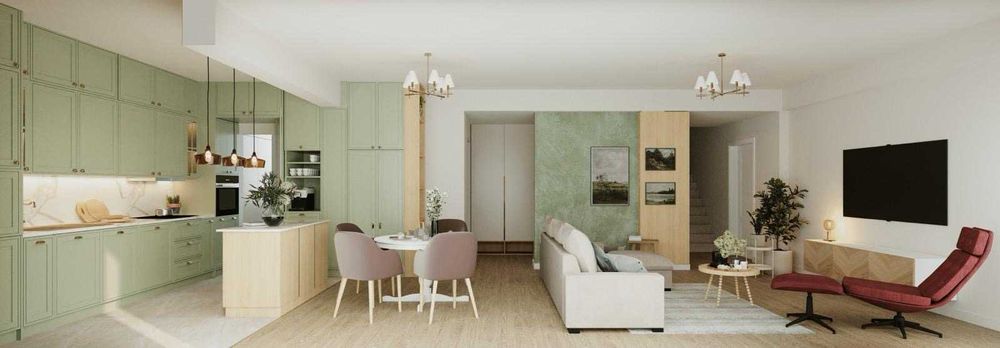 Vila Individuala, 4 camere, 3 bai, teren 955 mp, terasa 35 mp