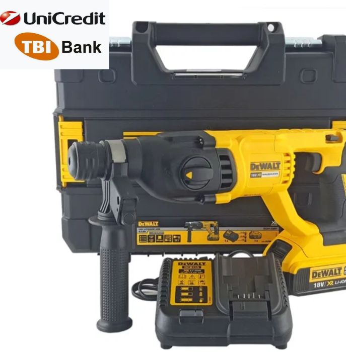 Акумулаторен Перфоратор DeWALT DCH133/2.6J +5Ah+Зарядно +Куфар