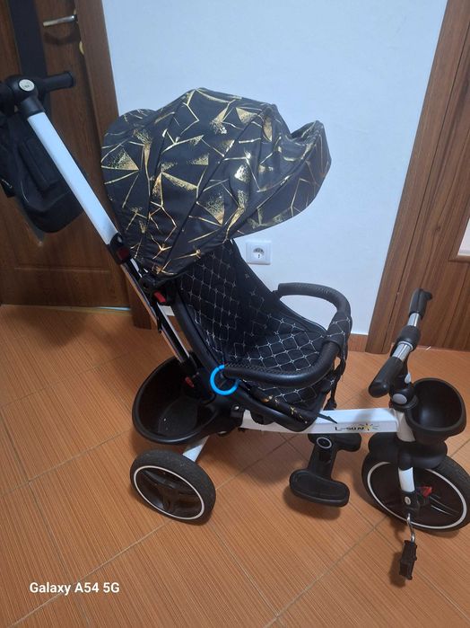 Tricicleta pliabila, cu pozitie de somn si scaun reversibil