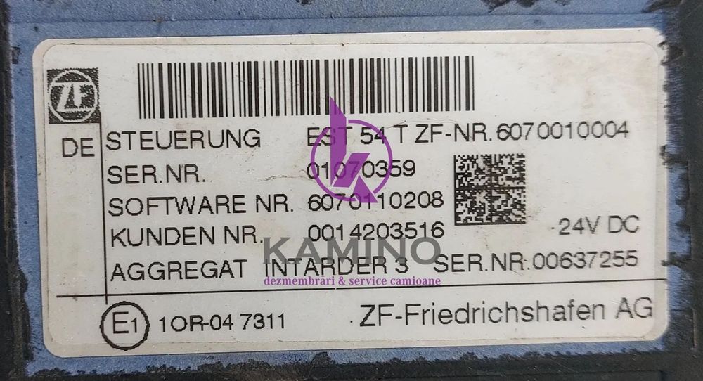 Calculator Retarder Man Euro 6