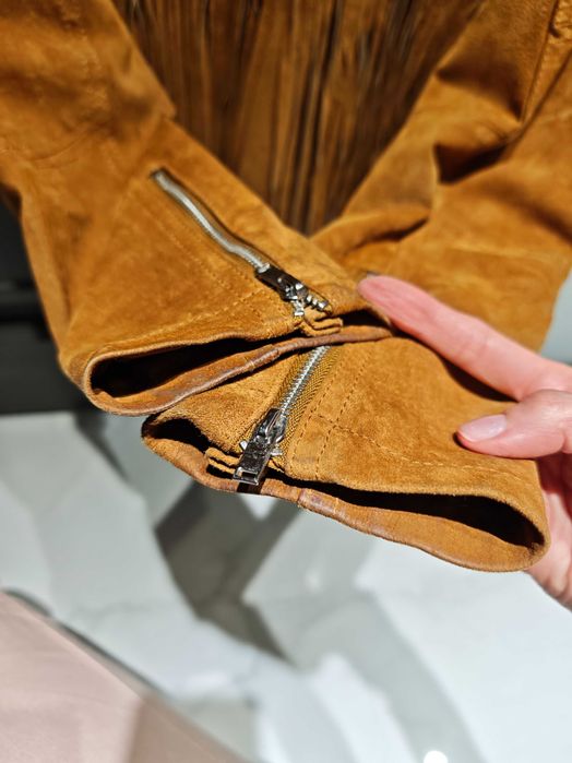 Замшевая куртка с бахромой Pull&Bear