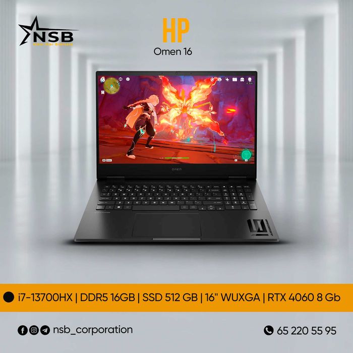 HP omen 16 i7 13700HX | RTX 4060 8 Gb