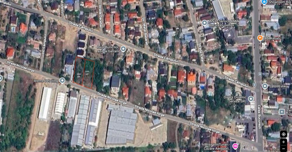 Teren intravilan de vanzare Tunari - 1000 mp