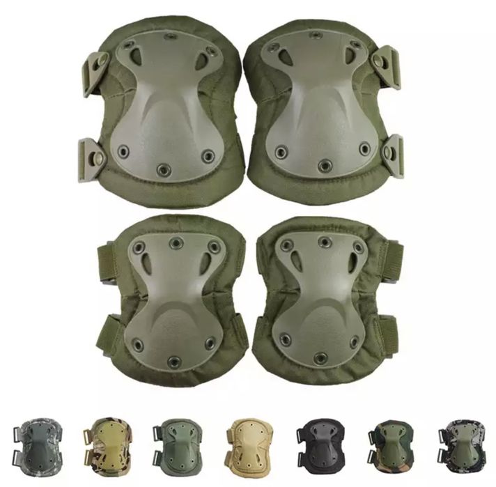 наколенки+налакътници комплект 4бр Еърсофт Пейнбол военна игра