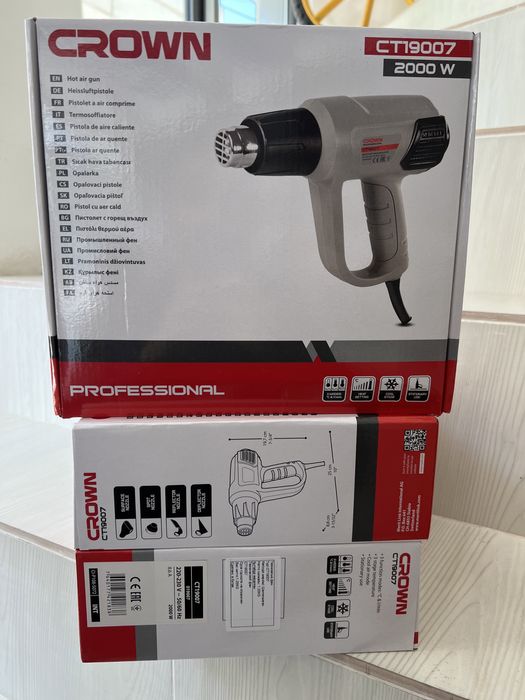 Фен строительный(crown)