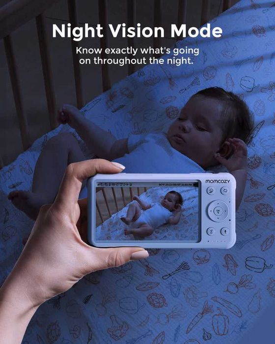 Momcozy BM01 бебефон - 2 камери 1080p, 5" монитор