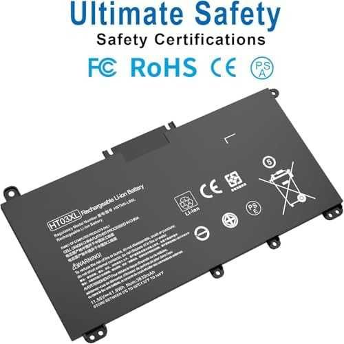 Нова Батерия HT03XL за HP Pavilion 14 15 17 – 11.55V, 41.9Wh за лаптоп