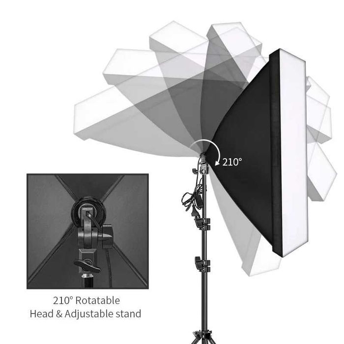 2 Софтбокса, 2 крушки 45W и 2 триподи (и поотделно) Softbox