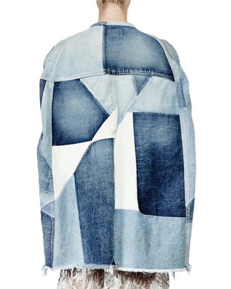 Saint Lauren Denim Cape