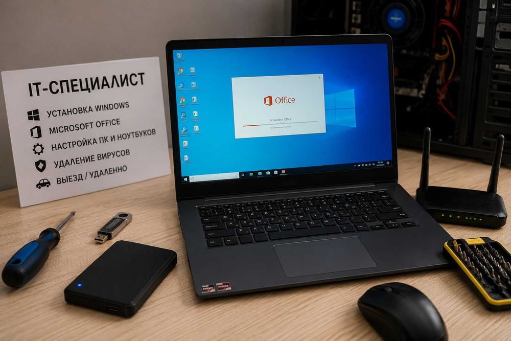 Услуги IT-специалиста | Установка Windows, Office, настройка ПК