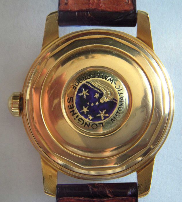 Ceas aur 18K automatic LONGINES Conquest Calendar calibrul 19 ASD