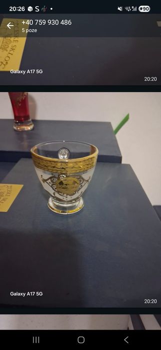 Set pahare din cristal