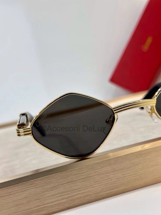 Ochelari de Soare Cartier CT0866S Polarised Noi Full Box [Verificare Colet] Gold
