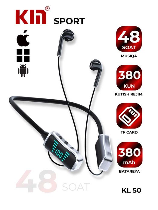 Ulgurji sport Bluetooth quloqchinlar — KIN brendi