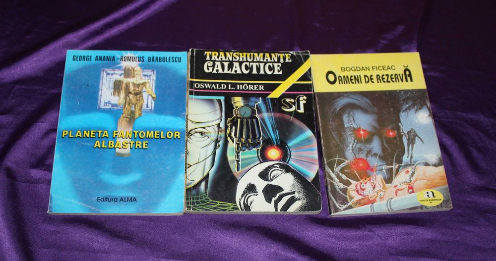19  carti sf science fiction Liviu Radu Blocul cas Dan Dobos Abatia ed a 2-a Mircea Oprita Adrian Rogoz Omul si naluca Henric Stahl – Un roman in Luna