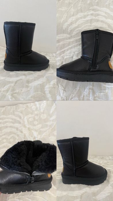 Детские кожанные угги