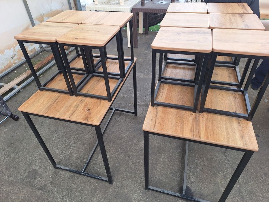 Yozgi stol stullar Mdf temir karkazdan