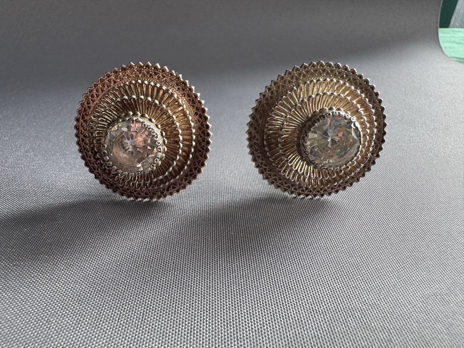 Cercei din argint si cubic zirconia