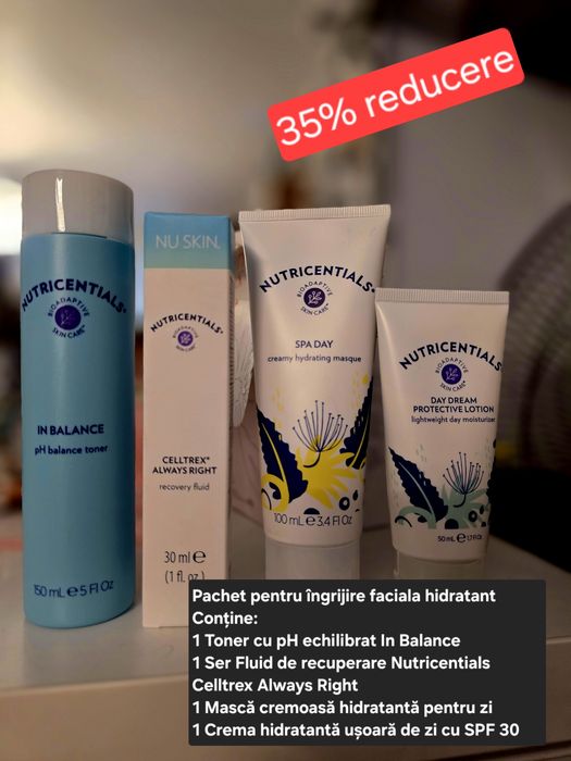 Pachet de îngrijire faciala hidratant