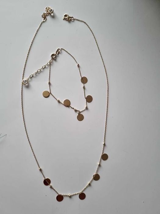 Set (lant + bratara) aur 14k