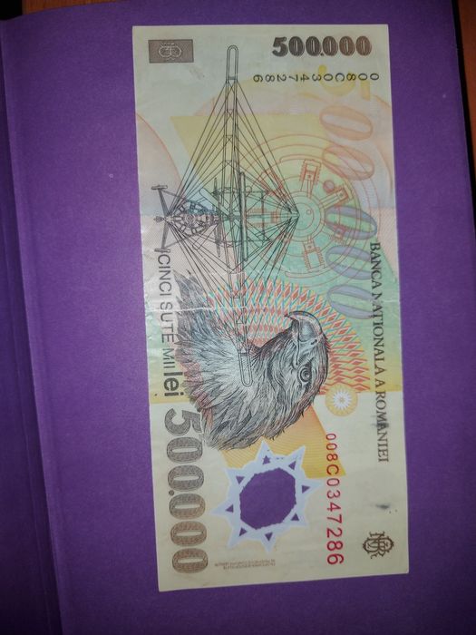 Bancnota 500.000 lei, an 2000