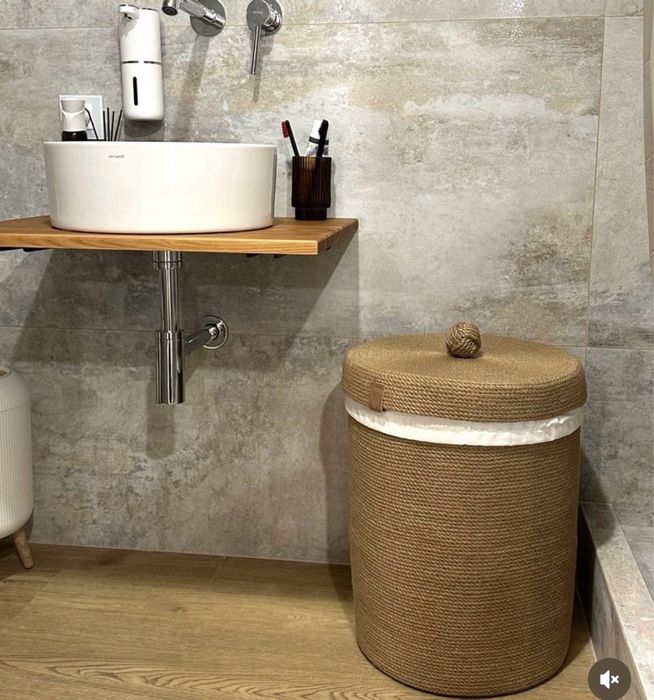 Джутовая корзина