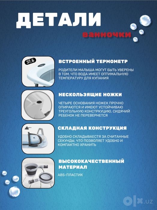 Складная ванночка с первых рук
