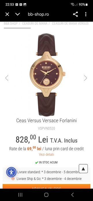 Ceas Versus Versace