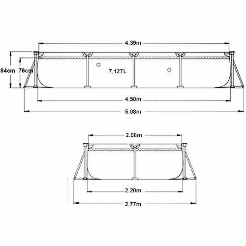 Каркасный |бассейн| INTEX |basseyin |bassen 4.50×2.20×84 досдафка